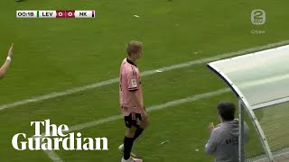 Player subbed after 13 seconds in Estonian Premier League match [upl. by Akkina]