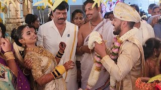 Madhu Gowda Lovely Moments in Marriage 😍  Madhu Gowda Nikhil Marriage Video Ramanagara [upl. by Ytirahs]