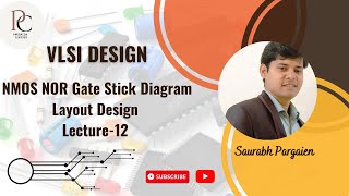 Lecture 12 NMOS NOR Gate Stick Diagram Layout Design [upl. by Gayler]