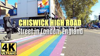 Chiswick high road London walking tour  4K [upl. by Alaham199]