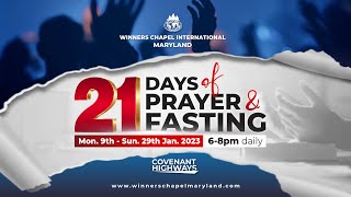 Annual 21 Days Prayer amp Fasting  Day 16  01242023  Winners Chapel Maryland [upl. by Nylla162]