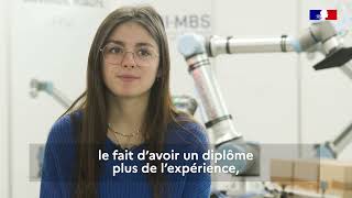 Campagne Apprentissage 2024  Témoignage dEmma en bachelor robotique [upl. by Kape]