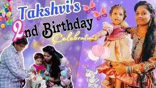 Takshvis 2nd Birthday Celebrations very simple and grandly look plannings how i plannedlets see [upl. by Paapanen745]