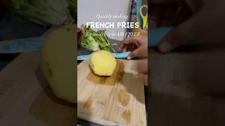 🍟Air fryer French fries✨Golden crispy and guiltfree♥️ HealthyFries HomemadeFries QuickAndEasy [upl. by Hubsher301]