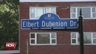 Village of Bluffton unveils Elbert Dubenion Drive by University [upl. by Trillby]