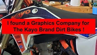 New Graphics Company For The Kayo K6R 250 Reveal Video [upl. by Cazzie]