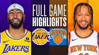 LAKERS vs KNICKS FULL GAME HIGHLIGHTS FEBRUARY 4 2024 NBA FULL GAME HIGHLIGHTS TODAY 2K24 [upl. by Zetrom]