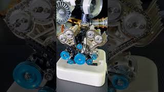 Teching V8 ENGINE Model enginediyshop v8 8cylinder TECHING enginemodel engineer fyp [upl. by Raman]