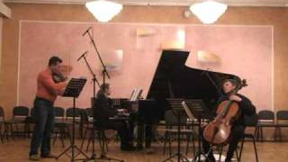 Valentin Silvestrov  DRAMA  III Trio for violin cello and piano New Music Ensemble Ricochet [upl. by Ylellan357]