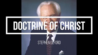 Doctrine of Christ Lesson 1 Speaker Stephen Olford [upl. by Ahseiat]