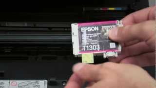 HowTo Tintenpatrone wechseln beim Epson WF7525 [upl. by Lluj]