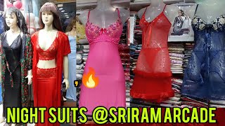 ❤️SRIRAM  NEW MARKET EXCLUSIVE NIGHTWEAR COLLECTION FOR WOMEN❤️ FULL RANGE OF NIGHT SUITS  ROMANCE [upl. by Lagiba]