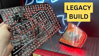 Building Custom led SUBARU LEGACY tail lights [upl. by Hamilton]