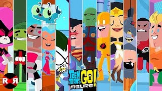 ALL TITANS VS JUSTICE LEAGUE  TEEN TITANS GO FIGURE Teeny Titans 2 [upl. by Mirelle]