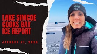 January 212024 Cooks Bay Lake Simcoe Ice Reporting [upl. by Reffotsirk]