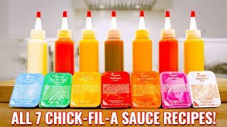 How To Make Every ChickFilA Sauce AT HOME [upl. by Cirenoj]