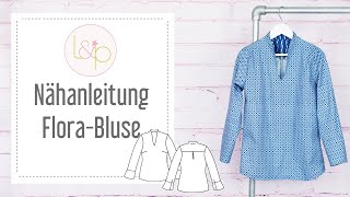 Nähanleitung lillesol FloraBluse  eine Bluse mit Kelchkragen nähen [upl. by Lainad62]