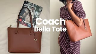 COACH Bella Pebbled Leather Tote  Minimalist Tote for Fall 2024 🍂👜 [upl. by Bertine]