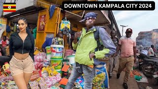 SHOCKING  Inside Downtown Kampala City Uganda 🇺🇬 2024 [upl. by Merissa]