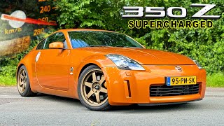 NISSAN 350Z SUPERCHARGED  REVIEW on AUTOBAHN [upl. by Gollin89]