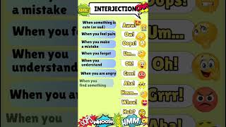 Interjection in English  Expressive English  What is Interjection interjections interjection [upl. by Enelrac]