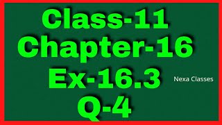 Ex163 Q4 Class 11  Probability  NCERT Math  Q4 Ex 163 Class 11 Math  Class 11 Ex 163 Q4 [upl. by Nonah]