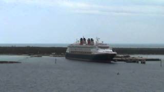 Disney Dream Horn Battle vs Magic at Castaway Cay 12811 [upl. by Schreck607]