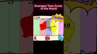 Strangest Time Zones of the World science sciencefacts time timezone [upl. by Adyeren333]