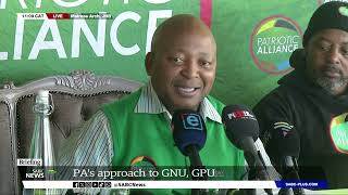 Patriotic Alliance briefing on new members partys policy on undocumented immigrants Kenny Kunene [upl. by Naneik]