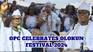 SEE HOW OODUA PEOPLES CONGRESS LED BY IBA GANI ADAMS CELEBRATE OLOKUN FESTIVAL [upl. by Quartis]