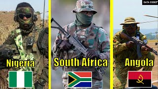 Nigeria VS South Africa VS Angola  Military Power Comparison 2024 [upl. by Aimal]