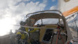 Solo Sailor Ian HerbertJones Onboard footage from Cape Town to Hobart [upl. by Retloc]