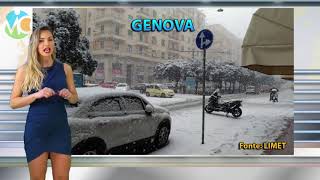 NEVE a bassa quota sullITALIA localmente fin sulle coste [upl. by Hamo]