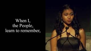 Poetry In Voice 2016 winner Marie Foolchand recites at Griffin Poetry Prize awards ceremony [upl. by Sateia399]