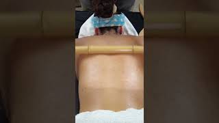 ASMR Relaxing Massage Back Legs Bally and Facial Massage WOOD THERAPY shorts asmr massage [upl. by Novat811]