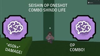 SEISHIN OP ONESHOT COMBO  Shindo Life Roblox [upl. by Oranneg]