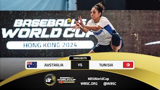 Highlights  Game 19 AUS v TUN  WBSC Baseball5 World Cup 2024 [upl. by Enia]