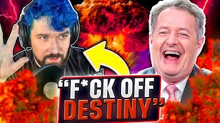 Destiny Gets DEMOLISHED By Piers Morgan On LIVE Panel [upl. by Atinomar]