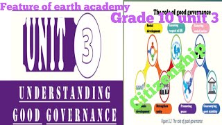 Grade 10 citizenship unit 3 part 2 33 The role of good governance [upl. by Hamnet]