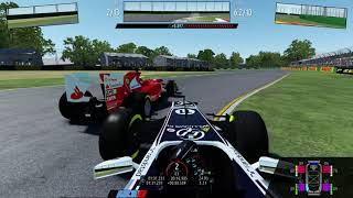 rFactor 2  F1 2011 Rubens Barrichello Williams  Melbourne  T500rs [upl. by Yesiad]