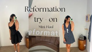 Minihaul amp try on reformation review [upl. by Giselle]