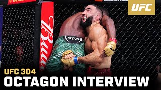 Belal Muhammad Octagon Interview  UFC 304 [upl. by Eseilana151]