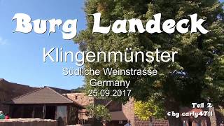 Burg Landeck Klingenmünster Südliche Weinstrasse Germany T24 [upl. by Nelag]