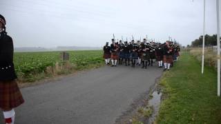 Ceremony  Scottish Memorial  Frezenberg Zonnebeke  18 August 2013 [upl. by Ainat]