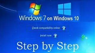 How to Install Windows 7 on Windows 10 without CD DVD and USB flash drive Complete Tutorial [upl. by Obidiah479]