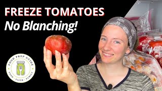 How to Freeze Tomatoes Whole 🍅 [upl. by Ahsenrad]