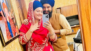 After marriage first vlog with husband ji 💕💕 Daler kaur marriage vlogs [upl. by Hplodur]