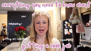 EVERYTHING YOU NEED TO KNOW ABOUT GETTING A BOOB JOB [upl. by Aihsema]