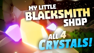 HOW TO FIND ALL CRYSTALS  Little Blacksmith Shop Gameplay  Finding Secret Crystal  Blacksmith [upl. by Ahsiemat945]