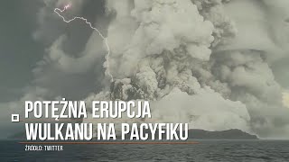 Potężna erupcja wulkanu na Pacyfiku Fala uderzeniowa dotarła na Kasprowy Wierch [upl. by Dira]